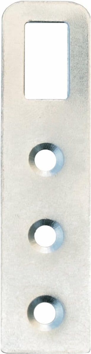 10 stuks kastophanging 75 x 18 mm zilver verzinkt