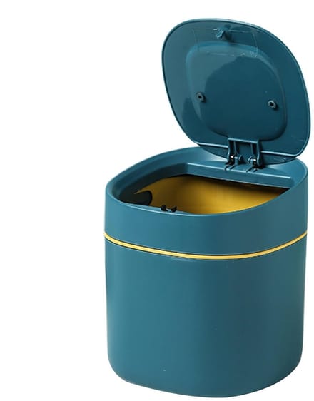 Bureau prullenbak - Afvalemmer opberg - Ruimtebesparend werken - Multifunctioneel gebruik - 15x13x13 cm