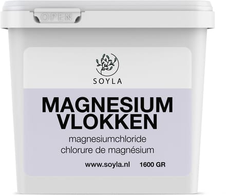 Magnesium vlokken - Magnesium Chloride - 1600 gram - Herkomst Nederland