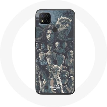 Coque de protection - Xiaomi - Redmi 9C - Game of Thrones - Souple - Protection chocs gris