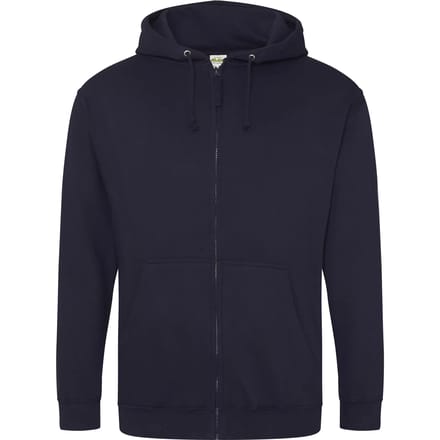 Vegan Hoodie met ritssluiting en capuchon Navy - S