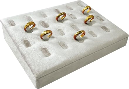 Ringhouder - Sieraden Organizer - Ringen Presenteren - Drie-dimensionaal Ontwerp - 22 Ringen - Grijs