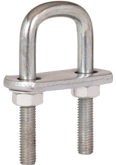 U bout M10 met strop 80 x 33 mm - verzinkt