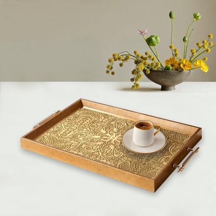Asir - Dienblad - Veelkleurig - 100% GLAS - 53 x 4 x 32 cm