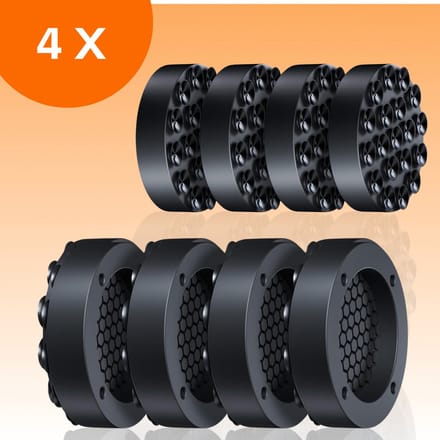 FLOOQ Wasmachine Dempers Pro Upgraded - Wasmachine Verhoger - Geschikt voor Wasmachine en Droger - 4 stuks