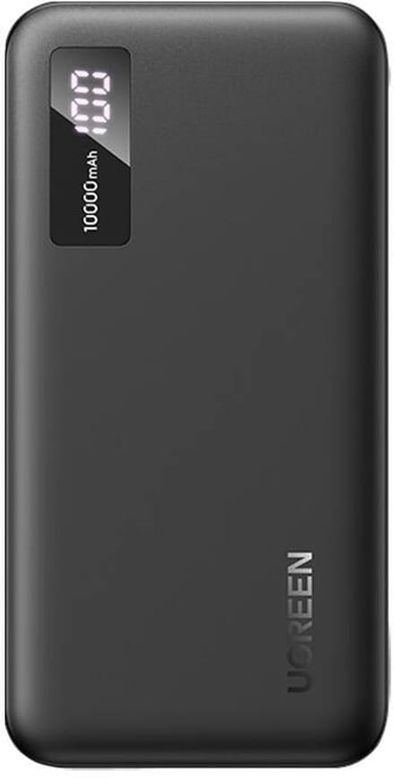 Externe Batterij UGREEN PB311, 10000mAh, 22.5W, QC + PD, 1 x USB-C - 2 x USB-A, Zwart