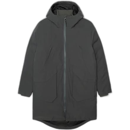 Lange technische raglan parka met wattering Revolution Sorona