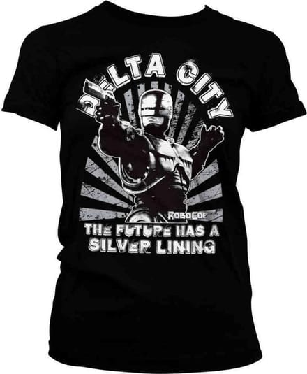 Robocop Dames Tshirt -XL- Delta City Zwart