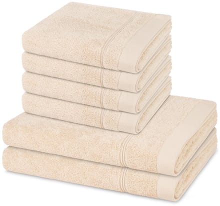 Ross Sonstiges 4 X handdoek 2 X douchehanddoek - in set 6 pack Rubin