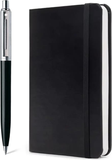 Sheaffer balpen giftset - 321 Sentinel black - met A5 notebook