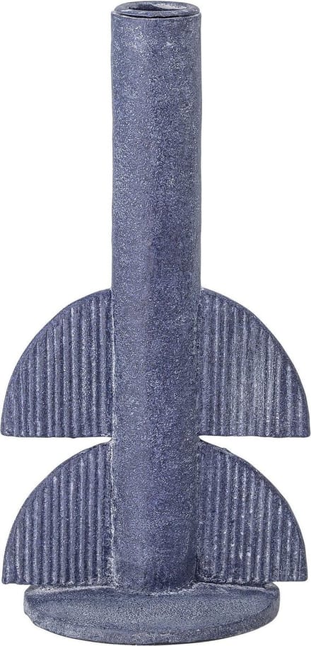 Bloomingville Kandelaar polyresin blauw Bess 22cm