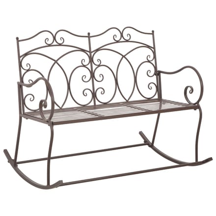 vidaXL - Tuinbank - 104 - cm - ijzer - antiekbruin