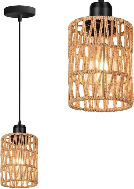 Toolight App1622-1Cp Hanglamp Beige 12X12X15,5Cm