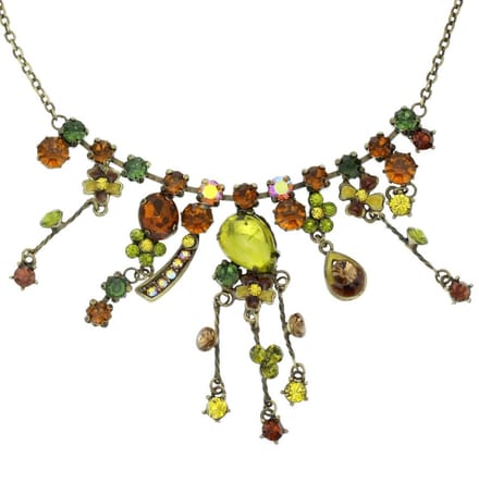 Behave - Groene Ketting met Steentjes - 40 cm