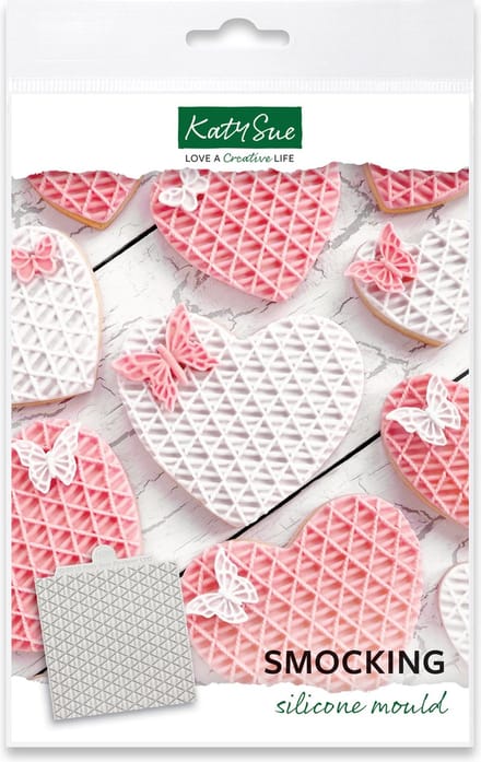 Katy Sue Silicone Mould - Smocking Textuur Mat