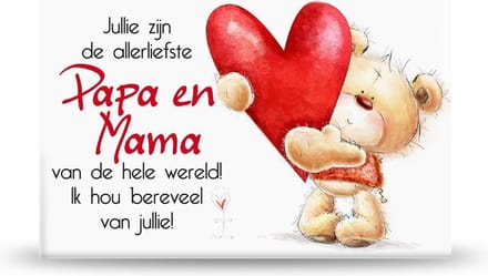 Magneet "Papa & Mama"