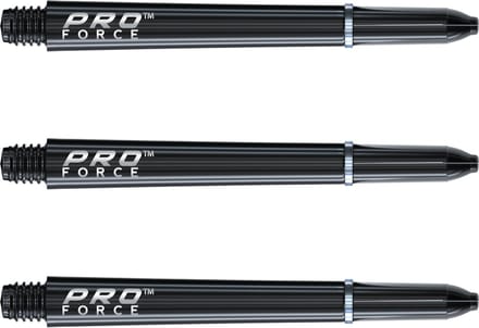 WINMAU - Pro Force Dartschachten Zwart, Medium - 1 set per pakket (3 Dartschacht in totaal)