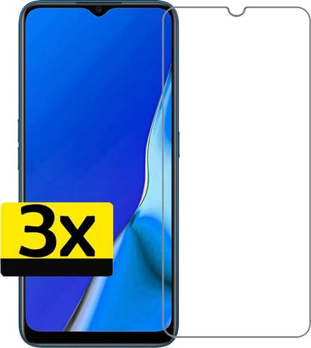 Screenprotector - Geschikt voor OPPO A9 2020 - 3 Stuks - Extra Sterk - Beschermglas - Gehard Glas - Tempered Glass - Screen Protector
