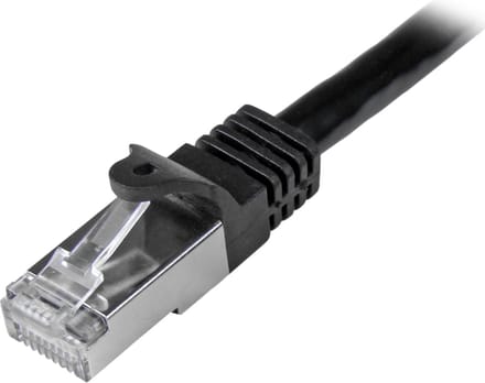 StarTech.com 2m Zwart Cat6 / Cat 6 Shielded (SFTP) Patch Cable 2 m - patchkabel - 2 m - sort - Zwart - 2m