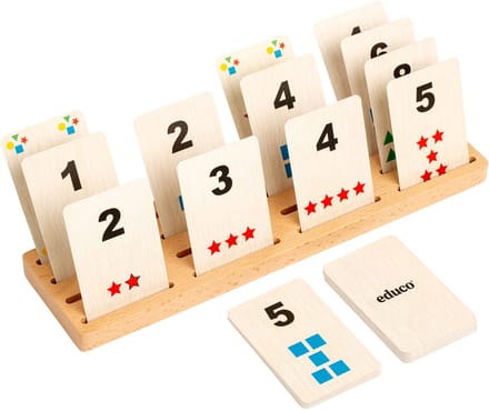 Educo Rekenkaarten - Hoeveelheden - Educatief spel van duurzaam hout