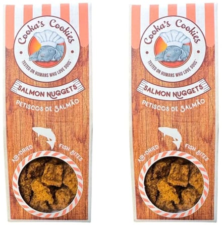 Cooka Cookie's - 100% Natuurlijke Hondensnacks - Verse Zalm-2-PACK- Voordeel set