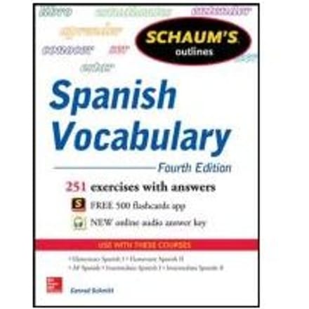 Schaum's Outline Of Spanish Vocabulary - Conrad J. Schmitt