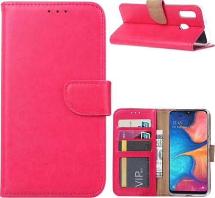 Samsung Galaxy A10e Hoesje Roze met Pasjeshouder