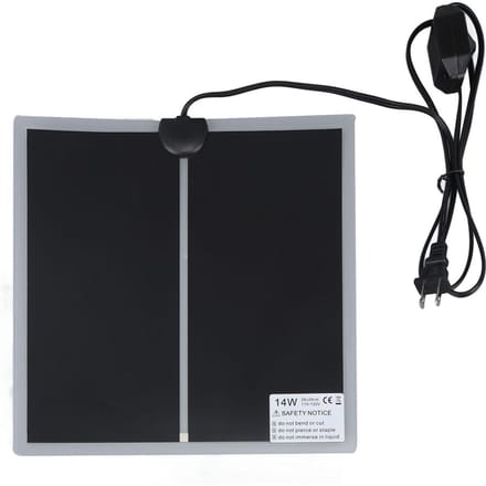 Coussin chauffant pour terrarium de reptiles Chauffage rapide 110 à Température réglable étanche Fiable pour gray