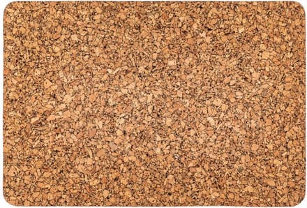 ZICZAC - Placemat - QUERCO - 100% kurk - Vlek- en waterafstotend - Rechthoekig - 45,5x30,5 cm - Grain - SET/2