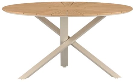 Mexico tuintafel Ø140cm natuur.