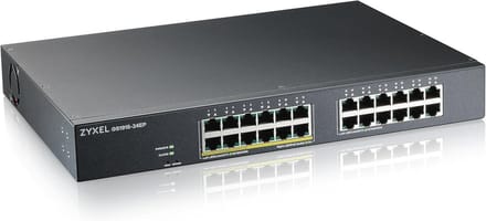 24-poorts PoE-switch met 130 Watt - Slimme Hybrid Mode Switch voor Rackmount
