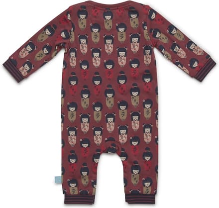 Charlie Choe Boxpak donkerrood met geisha - Maat 68