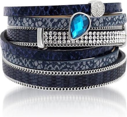 Montebello Armband Altin - PU Leer - Zirkonia - 38cm