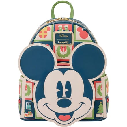 Disney Loungefly Mini Backpack Mickey and Minnie Holiday