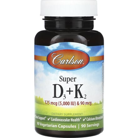 Super D3 + K2, 90 Vegetarische Capsules