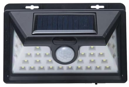 Zonne-energie Wandlamp met Bewegingsmelder - 32 LEDs, 160 Lumen