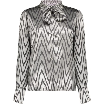 Geisha Blouse Animal Silver Grey Taglia: M | Magliette intime Outlet | Donna | Grigio