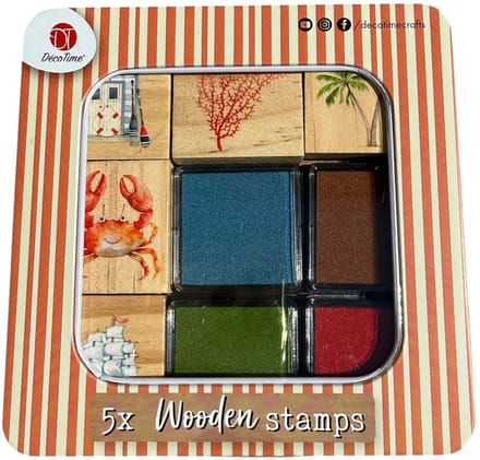DécoTime Tidewashed Tranquility Houten Stempelset