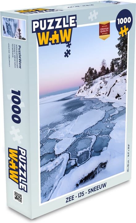 Puzzel Zee - IJs - Sneeuw - Legpuzzel - Puzzel 1000 stukjes volwassenen