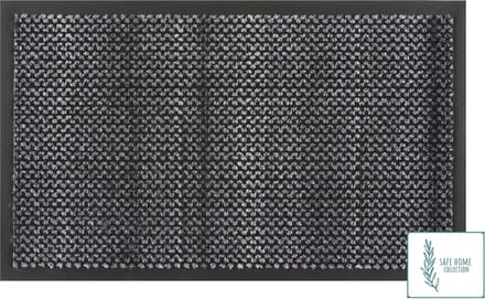 MD Entree - Deurmat - Schoonloopmat met antibacteriële werking - SAFE HOME COLLECTION - Bink Graphite - 45 x 75 cm