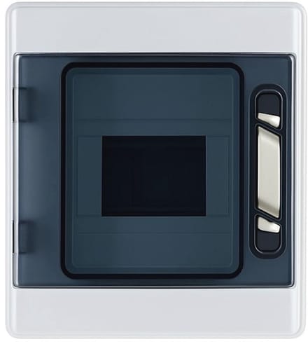 Waterdichte opbouw verdeelkast - IP65, onderverdeling, accessoires inbegrepen, robuuste 6-module verdeler