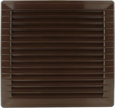 Ventilatierooster 170 x 170 mm met Ø 150 mm - Zwart