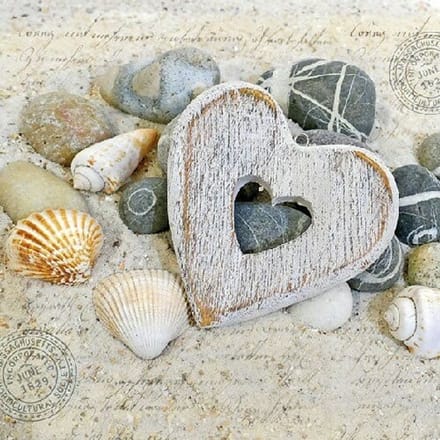 Ambiente - Lunch servetten - Heart And Stones