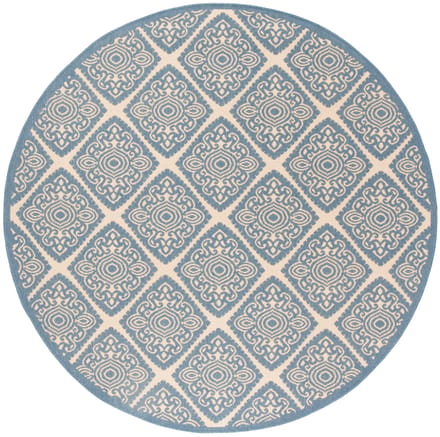 Buitenkleed Melissani Rond Donker | Safavieh