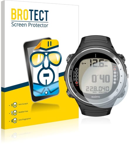 BROTECT - Screenprotector voor Suunto D4I - Folie Beschermfolie transparant 2 Stuks