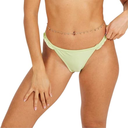 Brave Soul Bikinibroekjes met ruches voor dames (Muntgroen)