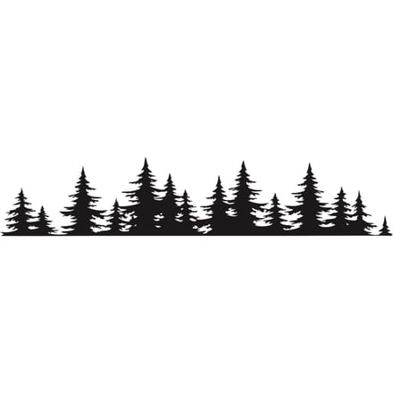 Pine Tree Forest Auto Sticker Vinyl Decal Raam Auto Body Decor Sticker zwart