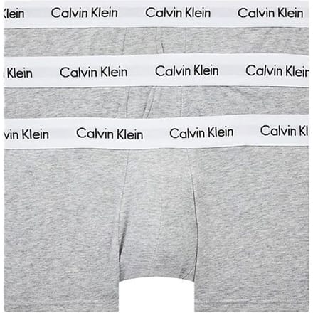 Calvin Klein Logo Low Rise Boxer Briefs 3-pack Heren ondergoed Grijs U2664GKS0 S white