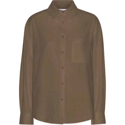 Damesoverhemd Colorful Standard Organic Cedar Brown