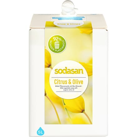 Sodasan Vloeibare Zeep Citrus & Olijf 5L Grootverpakking